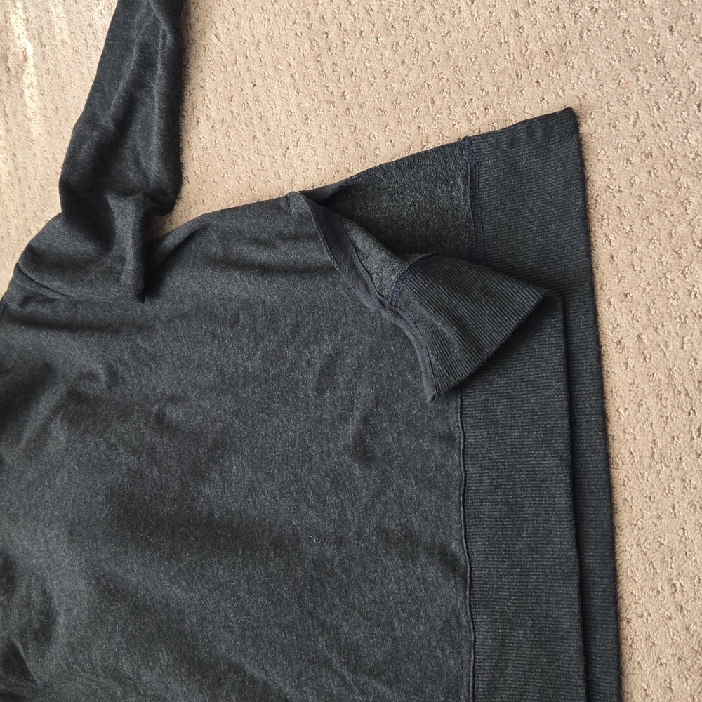 Aerie Dark Charcoal Gray Hoodie Sweatshirt - Picture 4 of 4